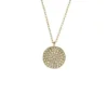 Collar Ellis Glitz Disc de acero inoxidable dorado Collar Ellis Glitz Disc de acero inoxidable dorado