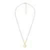 Collar Ellis Heart de acero inoxidable dorado