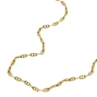 Collar Heritage D-Link con cadena de anclas de latón dorado