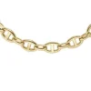 Collar Heritage D-Link de cadena de ancla en acero inoxidable dorado