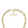 Collar Heritage D-Link de cadena de ancla en acero inoxidable dorado
