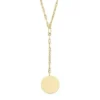 Collar Heritage D-Link en acero inoxidable dorado con cuello en Y