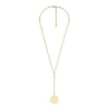 Collar Heritage D-Link en acero inoxidable dorado con cuello en Y