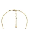 Collar Heritage D-Link en acero inoxidable dorado con cuello en Y