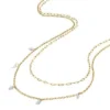 Collar multihilo Ellis Shaky Glitz de acero inoxidable dorado Collar multihilo Ellis Shaky Glitz de acero inoxidable dorado