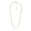 Collar multihilo Ellis Shaky Glitz de acero inoxidable dorado Collar multihilo Ellis Shaky Glitz de acero inoxidable dorado