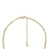 Collar multihilo Ellis Shaky Glitz de acero inoxidable dorado Collar multihilo Ellis Shaky Glitz de acero inoxidable dorado