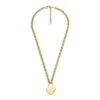 Collar Sutton con corazón de acero inoxidable dorado Collar Sutton con corazón de acero inoxidable dorado