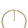 Collar Sutton con corazón de acero inoxidable dorado Collar Sutton con corazón de acero inoxidable dorado