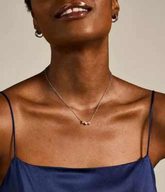 Collar Sutton Heart Tri-Tone Steel