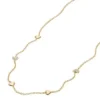 Collar Sutton Heartbeat de latón dorado Collar Sutton Heartbeat de latón dorado