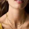 Collar Sutton Heartbeat de latón dorado Collar Sutton Heartbeat de latón dorado
