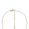Collar Sutton Radiant Wings con cadena y mariposa de nácar blanco