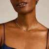 Conjunto de collar de plata de ley Glitz