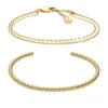 Conjunto de pulsera de latón dorado Ellis Conjunto de pulsera de latón dorado Ellis