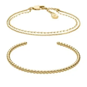 Conjunto de pulsera de latón dorado Ellis