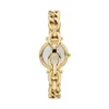 Conjunto de reloj y pulsera Carlie de acero inoxidable dorado con tres agujas