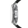 Conjunto de reloj y pulsera de silicona negra con cronógrafo Machine