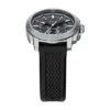 Conjunto de reloj y pulsera de silicona negra con cronógrafo Machine