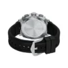 Conjunto de reloj y pulsera de silicona negra con cronógrafo Machine