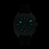 Conjunto de reloj y pulsera de silicona negra con cronógrafo Machine