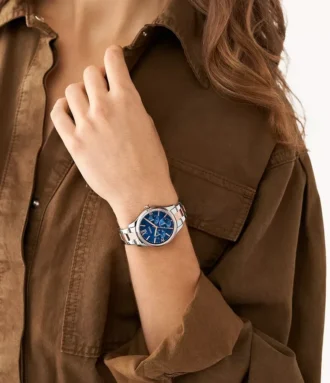 conjunto de relojes multifuncin de acero inoxidable en dos tonos para l y para ella 2 330x383 - Conjunto de relojes multifunci&oacute;n de acero inoxidable en dos tonos para &eacute;l y para ella