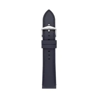 Correa de cuero LiteHide™ azul marino de 22 mm