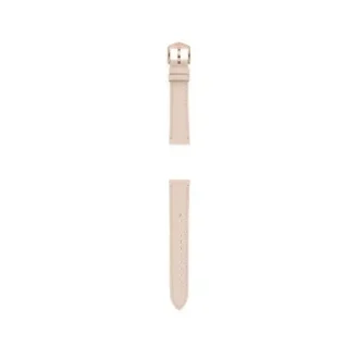 Correa de cuero LiteHide™ beige claro de 18 mm