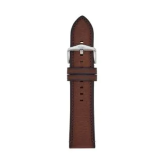 Correa de cuero LiteHide™ marrón claro de 24 mm