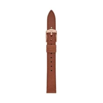 Correa de cuero LiteHide™ marrón medio de 14 mm