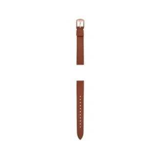 Correa de cuero LiteHide™ marrón medio de 14 mm