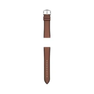 Correa de cuero LiteHide™ marrón medio de 22 mm