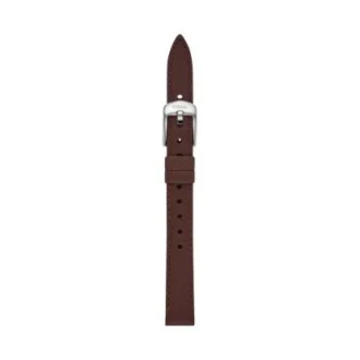 Correa de cuero LiteHide™ marrón oscuro de 12 mm