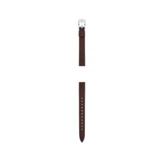 Correa de cuero LiteHide™ marrón oscuro de 12 mm