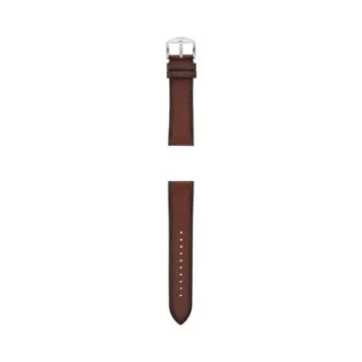 Correa de cuero LiteHide™ marrón oscuro de 22 mm