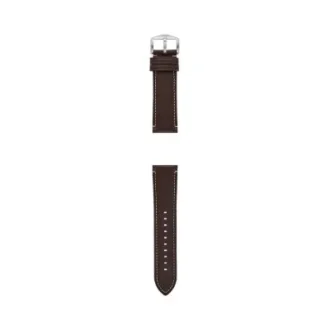 Correa de cuero LiteHide™ marrón oscuro de 24 mm