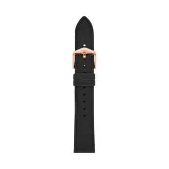 Correa de cuero LiteHide™ negro de 18 mm
