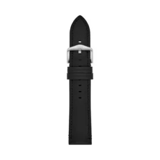 Correa de cuero LiteHide™ negro de 22 mm