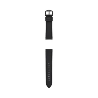 Correa de cuero LiteHide™ negro de 22 mm