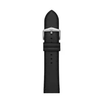 Correa de cuero LiteHide™ negro de 24 mm