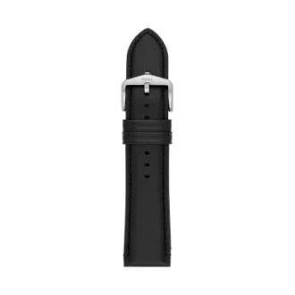 Correa de cuero LiteHide™ negro de 24 mm