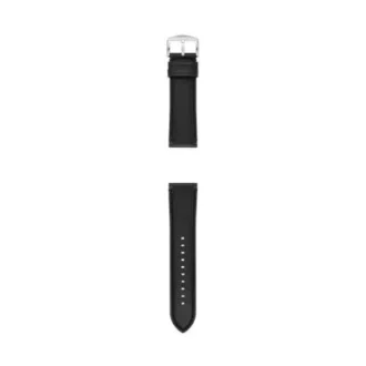 Correa de cuero LiteHide™ negro de 24 mm