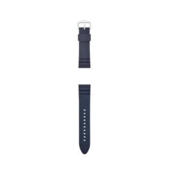 Correa de reloj de silicona azul oscuro de 22 mm
