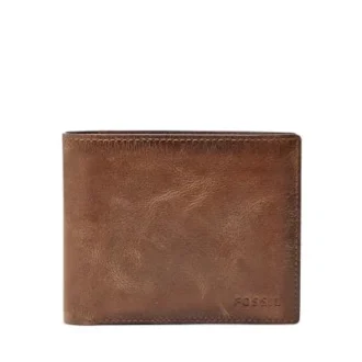 Derrick RFID Cartera plegable con bolsillo grande para monedas