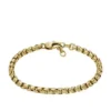 Ellis Core Chains Pulsera de cadena de acero inoxidable dorado