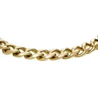 Ellis Core Chains Pulsera de cadena de acero inoxidable dorado