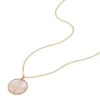 Libra Sutton Zodiac Collar con colgante de acero inoxidable dorado y nácar rosa Libra Sutton Zodiac Collar con colgante de acero inoxidable dorado y nácar rosa