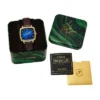 Nick Jonas x Fossil Machine Luxe Blue Vignette Reloj de tres agujas con correa de piel de cocodrilo marrón Nick Jonas x Fossil Machine Luxe Blue Vignette Reloj de tres agujas con correa de piel de cocodrilo marrón