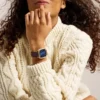 Nick Jonas x Fossil Machine Luxe Blue Vignette Reloj de tres agujas con correa de piel de cocodrilo marrón Nick Jonas x Fossil Machine Luxe Blue Vignette Reloj de tres agujas con correa de piel de cocodrilo marrón