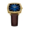 Nick Jonas x Fossil Machine Luxe Blue Vignette Reloj de tres agujas con correa de piel de cocodrilo marrón Nick Jonas x Fossil Machine Luxe Blue Vignette Reloj de tres agujas con correa de piel de cocodrilo marrón